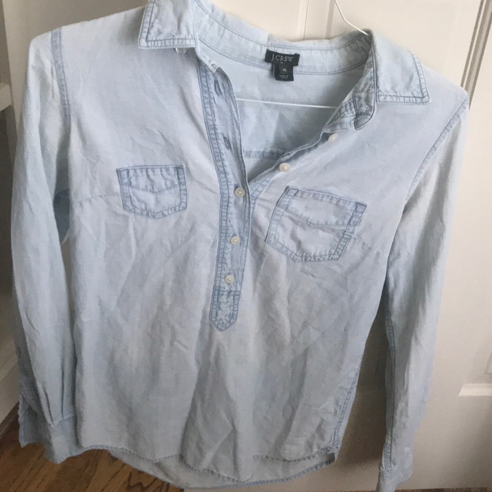 J.Crew chambray popover